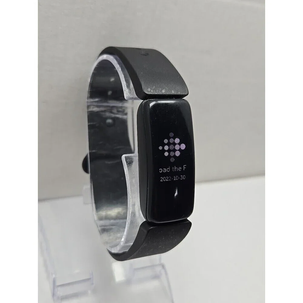 Fitbit Inspire 2 Fitness Tracker Black Heart Rate Monitor Tested W/ Charger